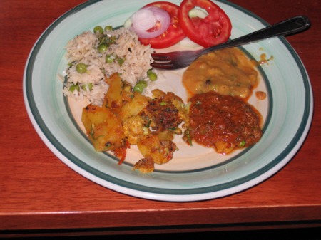 Shabbat dinner Indian Style
