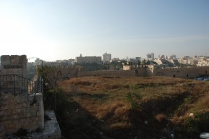 Walking on the Jerusalem Wall