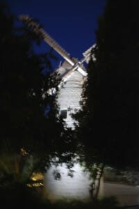Night falls on Montifiore's Windmill