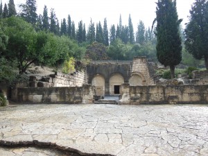 Outside Burial Cave of Rabbi Yehuda Hanassi