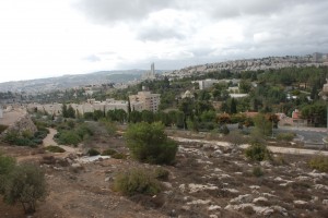 View from Israel Museum Garden