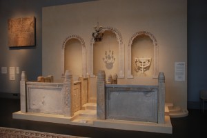 Reconstruction of the Susiya synagogue bema (podium) (5th century CE - 8th century CE)