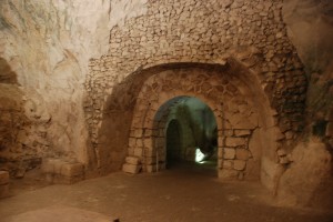 Archway inside tomb at Bet She'arim