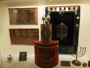 Embroidered textiles and items used in synagogue