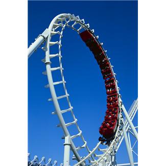 Clip Art Image of Roller Coaster