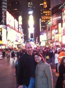 Ira and Sandra Bornstein at Time Square