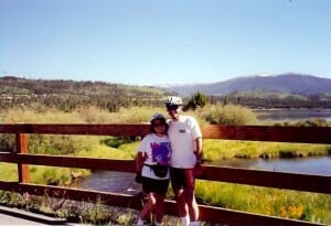 Biking around Lake Dillon, Dillon, CO 1999
