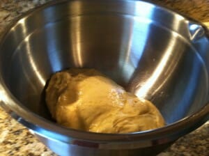 Challah Dough Rising in a Bowl