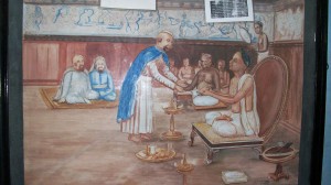 Painting inside the Paradesi synagogue