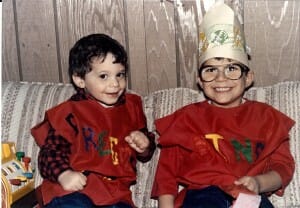 Adam and Josh Purim Costumes 1985