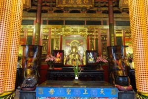 One of many shrines Lungshan Temple Taipei, Taiwan