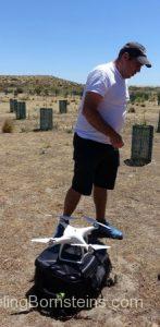 MickeyLive Launching a drone in Puerto Madryn, Argentina