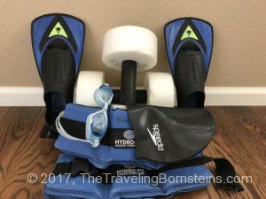 Aquatic Equipment--Training Flippers, Hand Buoys, Water Weight Leg Cuffs