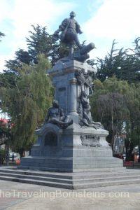 Ferdinand Magellan Statue in Punta Arenas, Chile