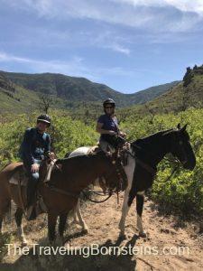 Sandy and Ira Bornstein Horseback Riding at Palisade Ranch , Gateway CanyonsColorado
