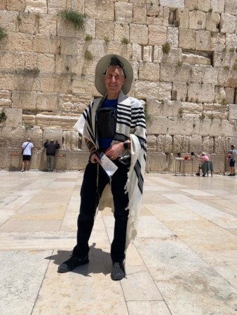 Ira Bornstein at the Western Wall May 2022